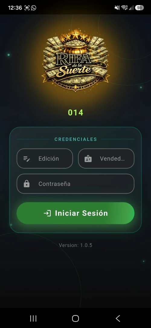 Aplicación móvil para vendedores de rifas
